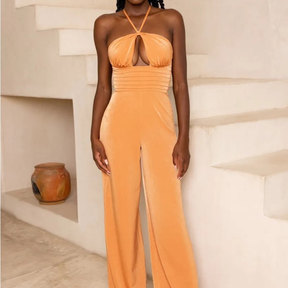 Oh Polly orange jumpsuit